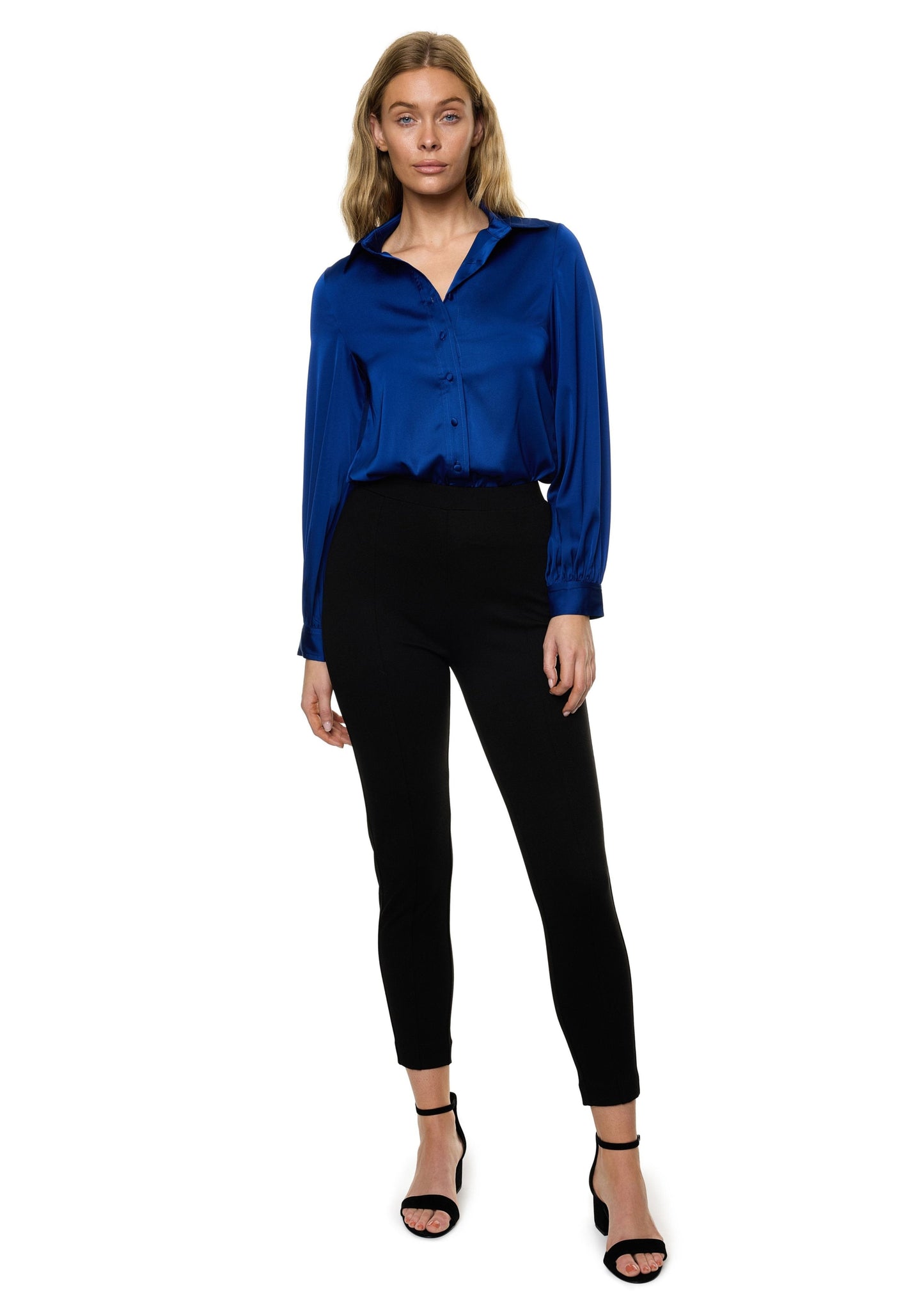 Button Down Long Sleeve Shirt (Solid)