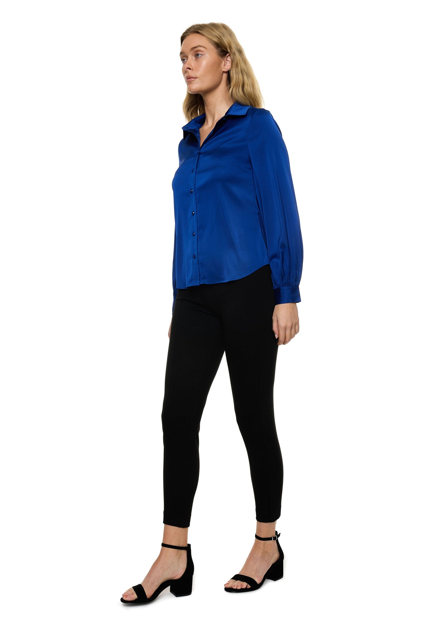 Button Down Long Sleeve Shirt (Solid)