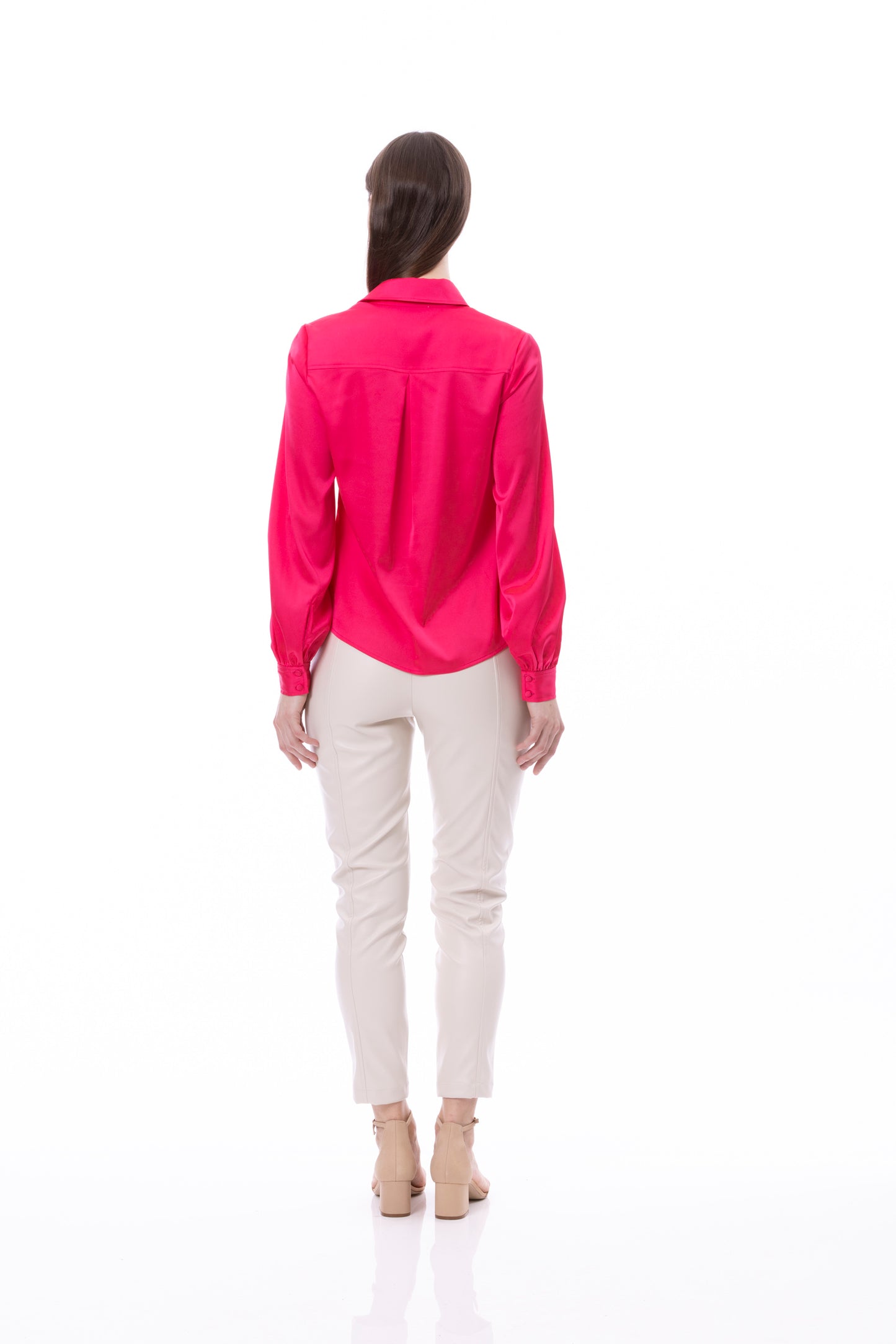 Button Down Long Sleeve Shirt (Solid)