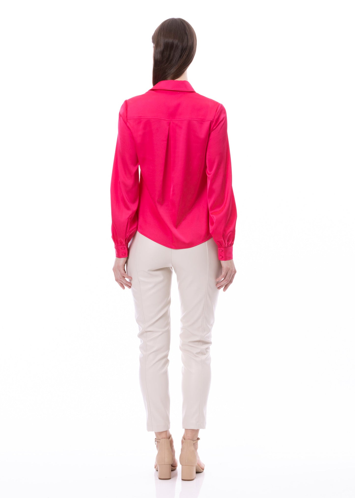 Button Down Long Sleeve Shirt (Solid)