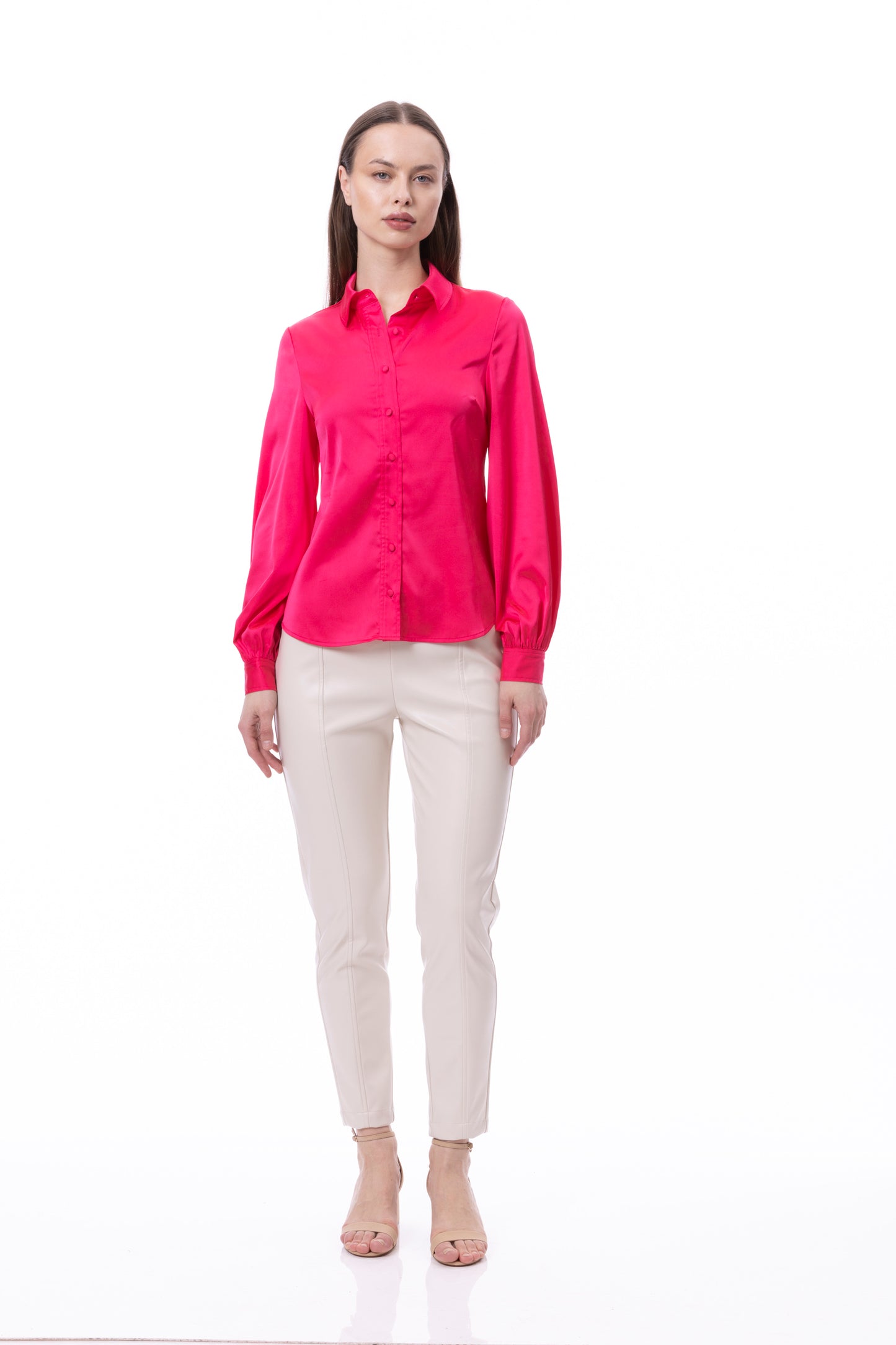Button Down Long Sleeve Shirt (Solid)