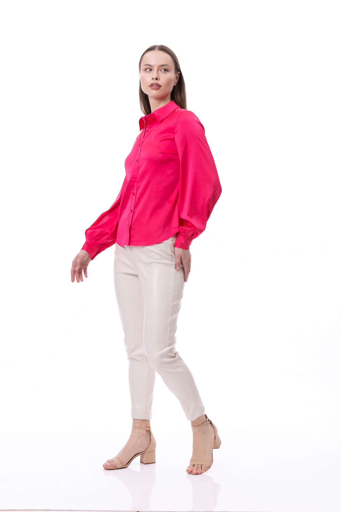 Button Down Long Sleeve Shirt (Solid)