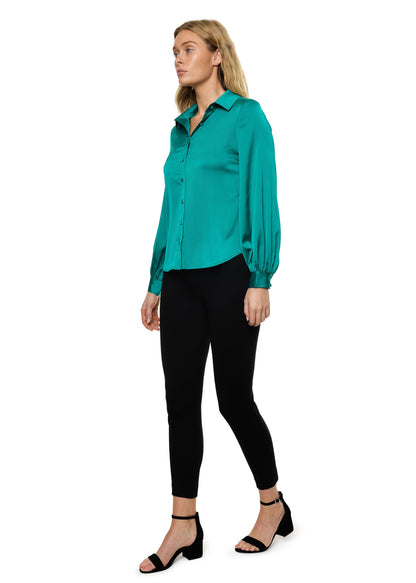 Button Down Long Sleeve Shirt (Solid)