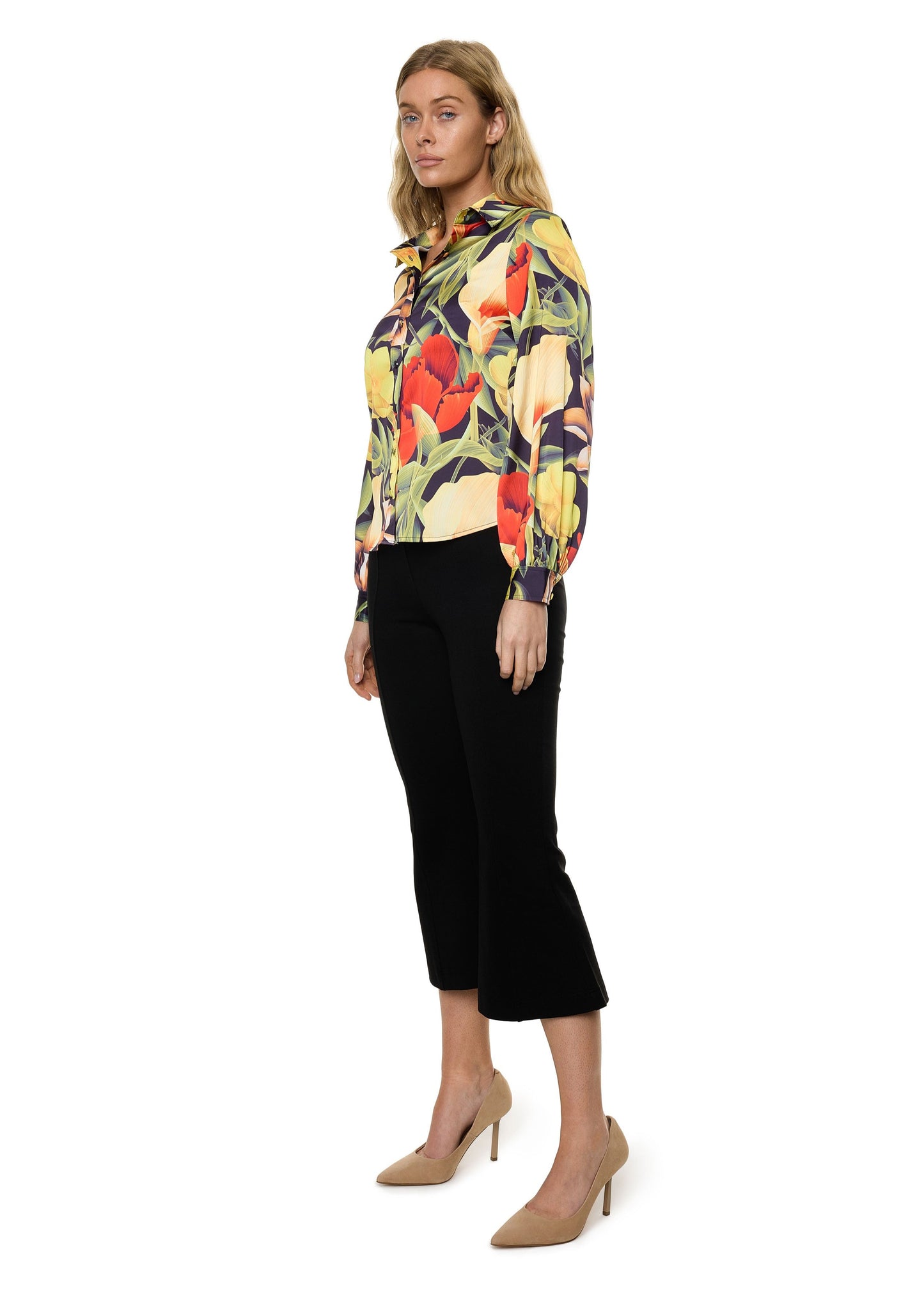 Button Down Long Sleeve Shirt (Print)