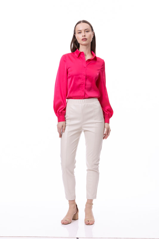 Button Down Long Sleeve Shirt (Solid)